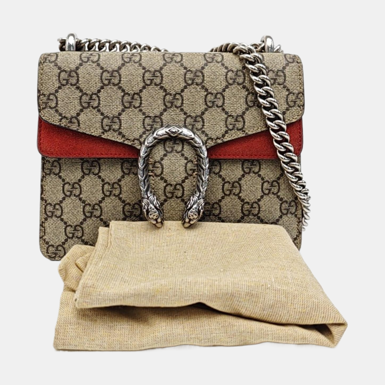 Dionysus Mini Monogram Coated Canvas Beige