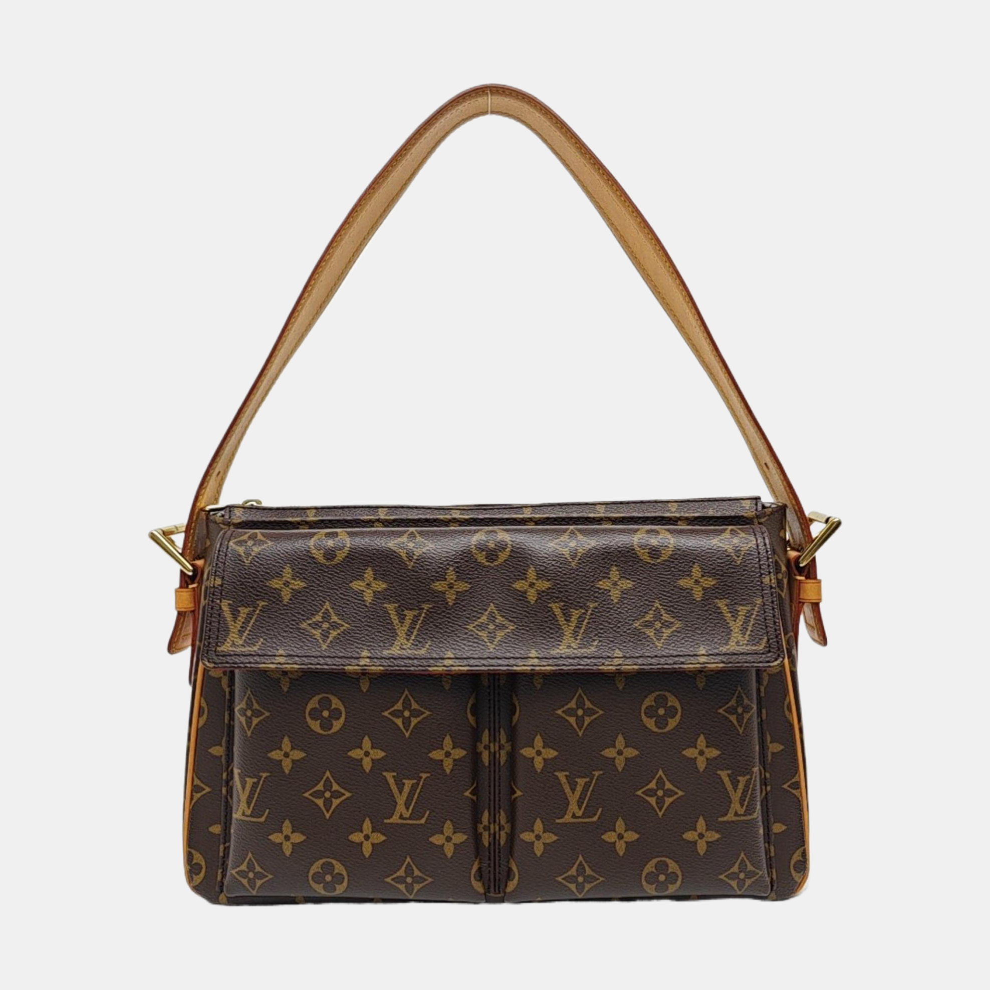 VIVA CITE Monogram Coated Canvas Brown