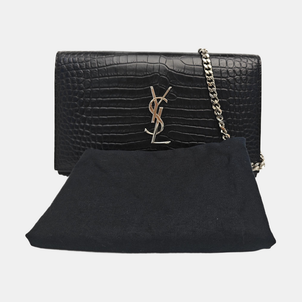 Calfskin Shoulder Bag Black
