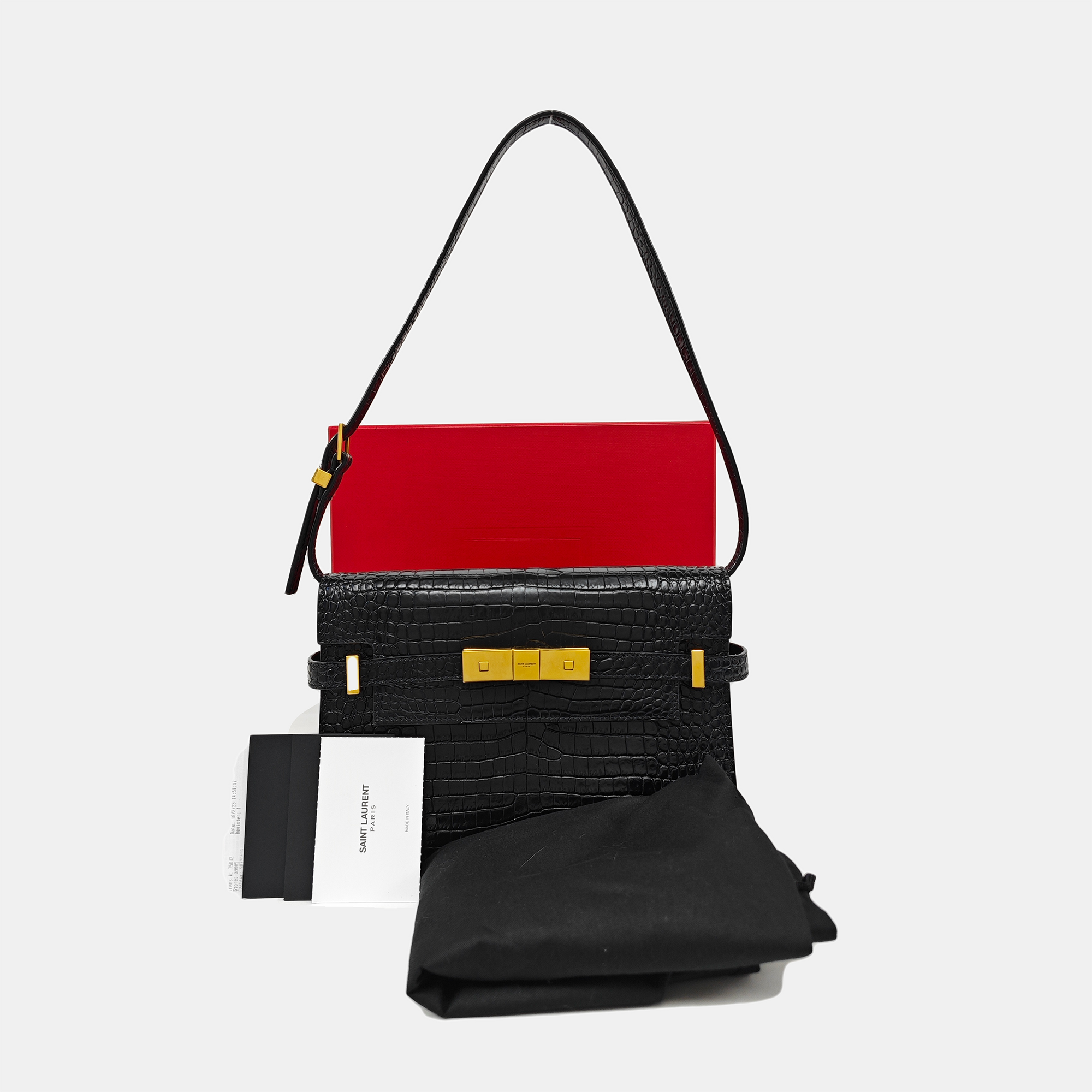 MANHATTAN Small Calfskin Black