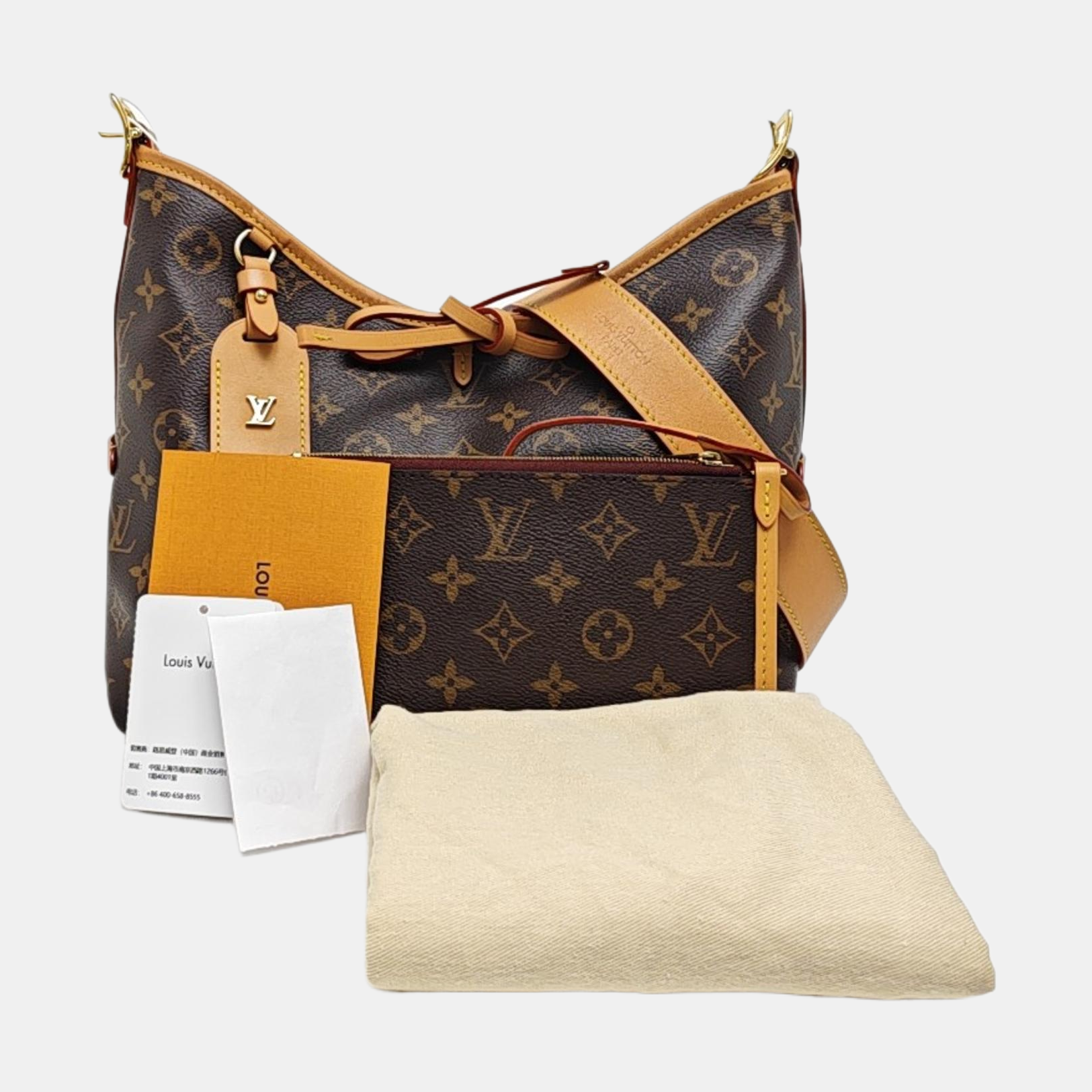 CARRYALL PM Monogram Coated Canvas Brown