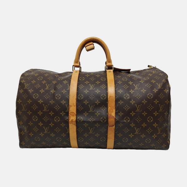 SAC SOUPLE 55 Monogram Coated Canvas Brown