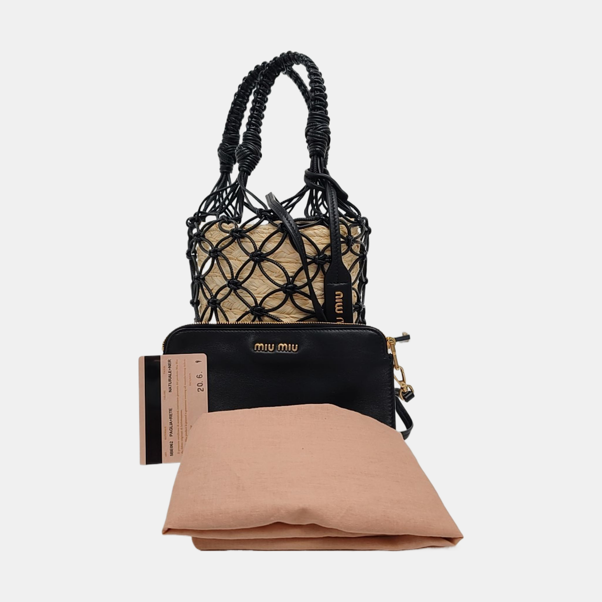 Leather Top Handle Bag Black