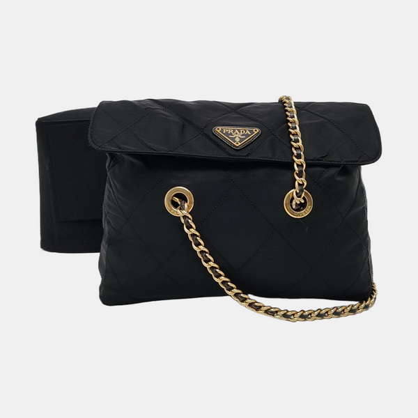 Quilted Nylon Black