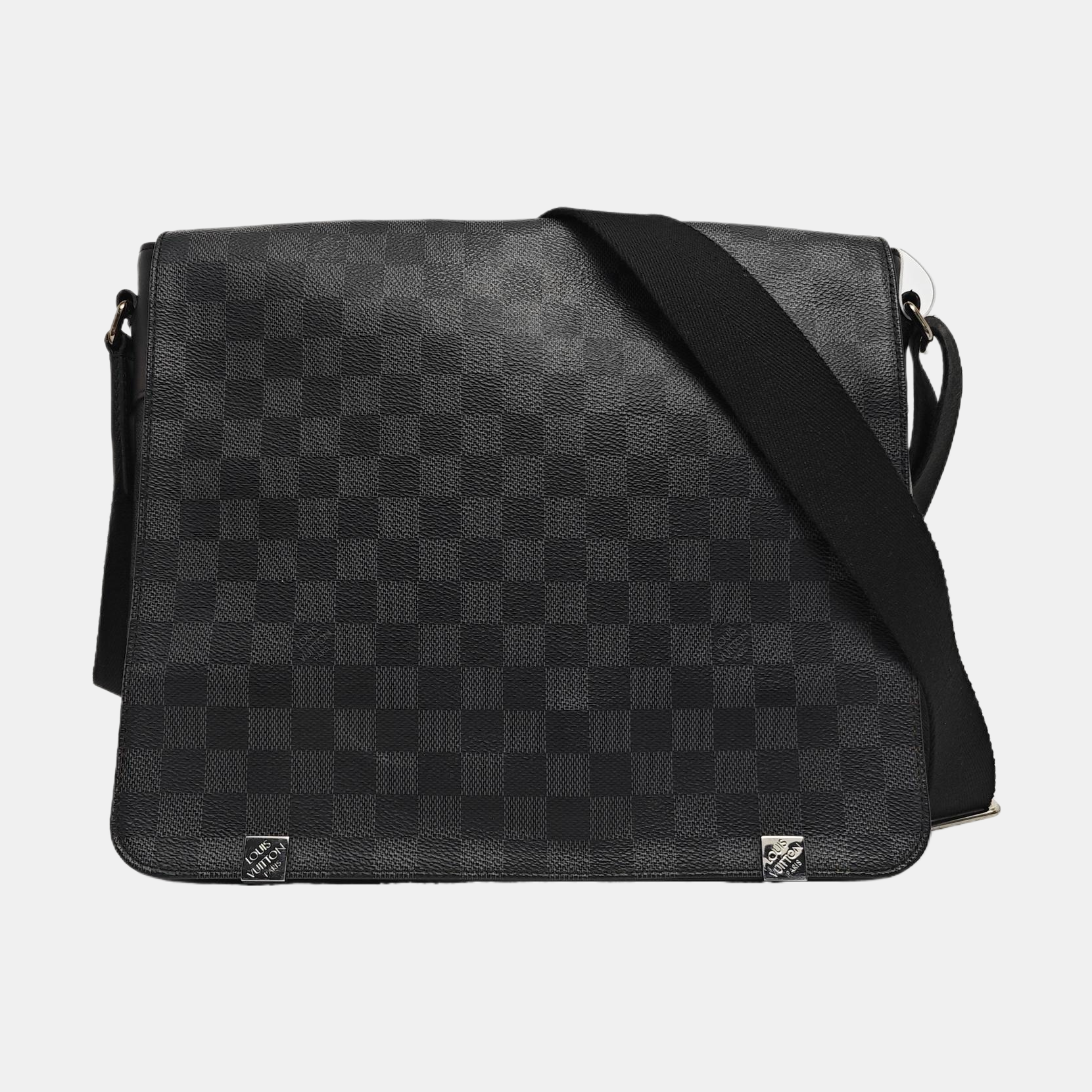 DISTRICT MM Damier Graphite Coated Canvas Gray
