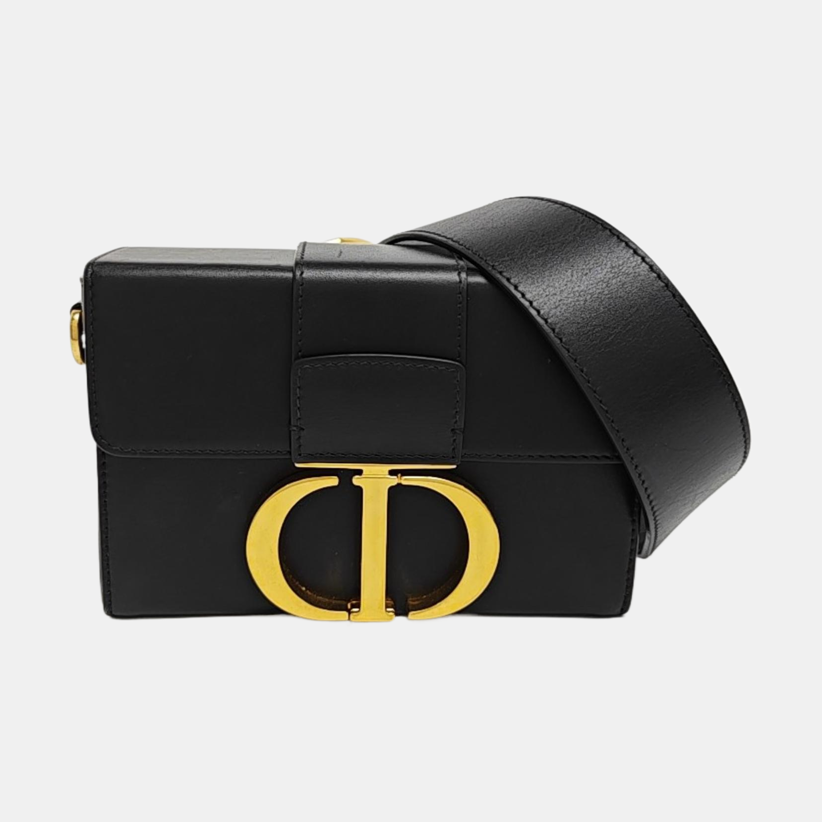 30 Montaigne Mini Calfskin Black