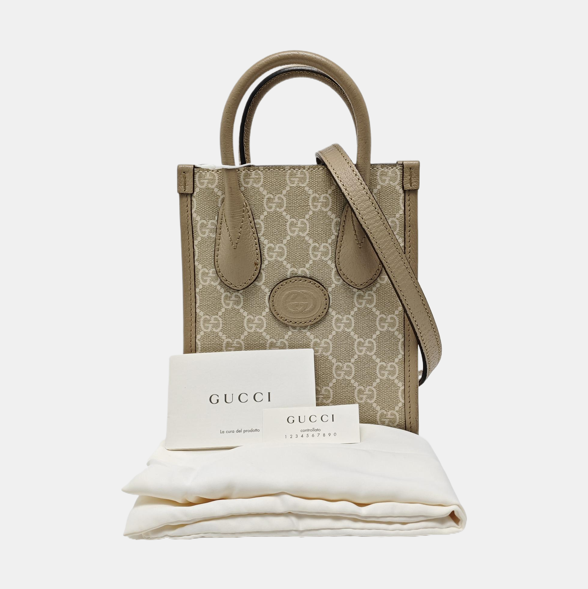 Retro Mini Monogram Coated Canvas Beige