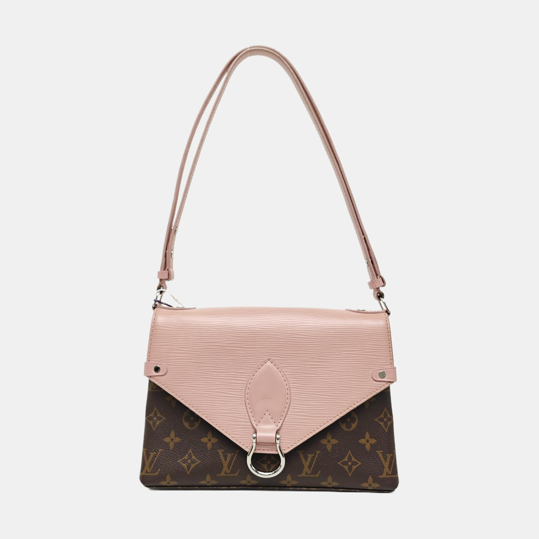 SAINT MICHEL Monogram Coated Canvas Pink