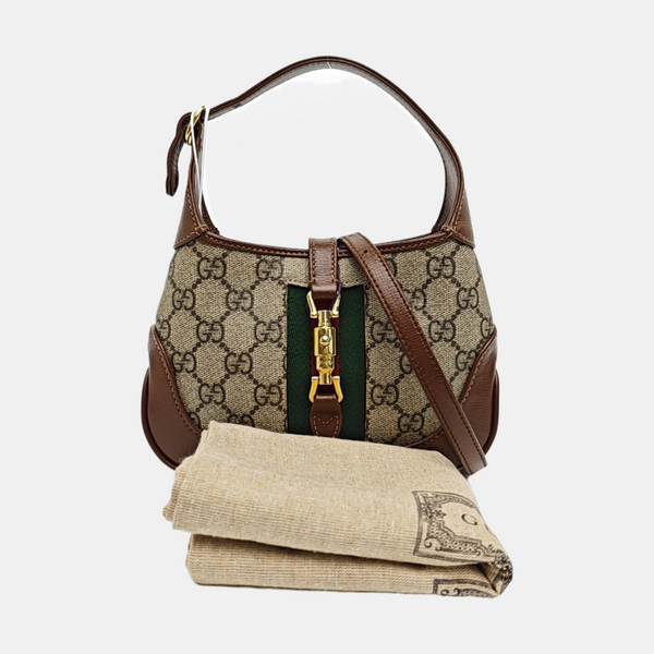 Jackie 1961 Mini Monogram Coated Canvas Beige