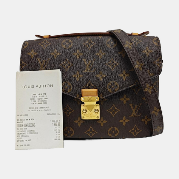 MÉTIS MM Monogram Coated Canvas Brown