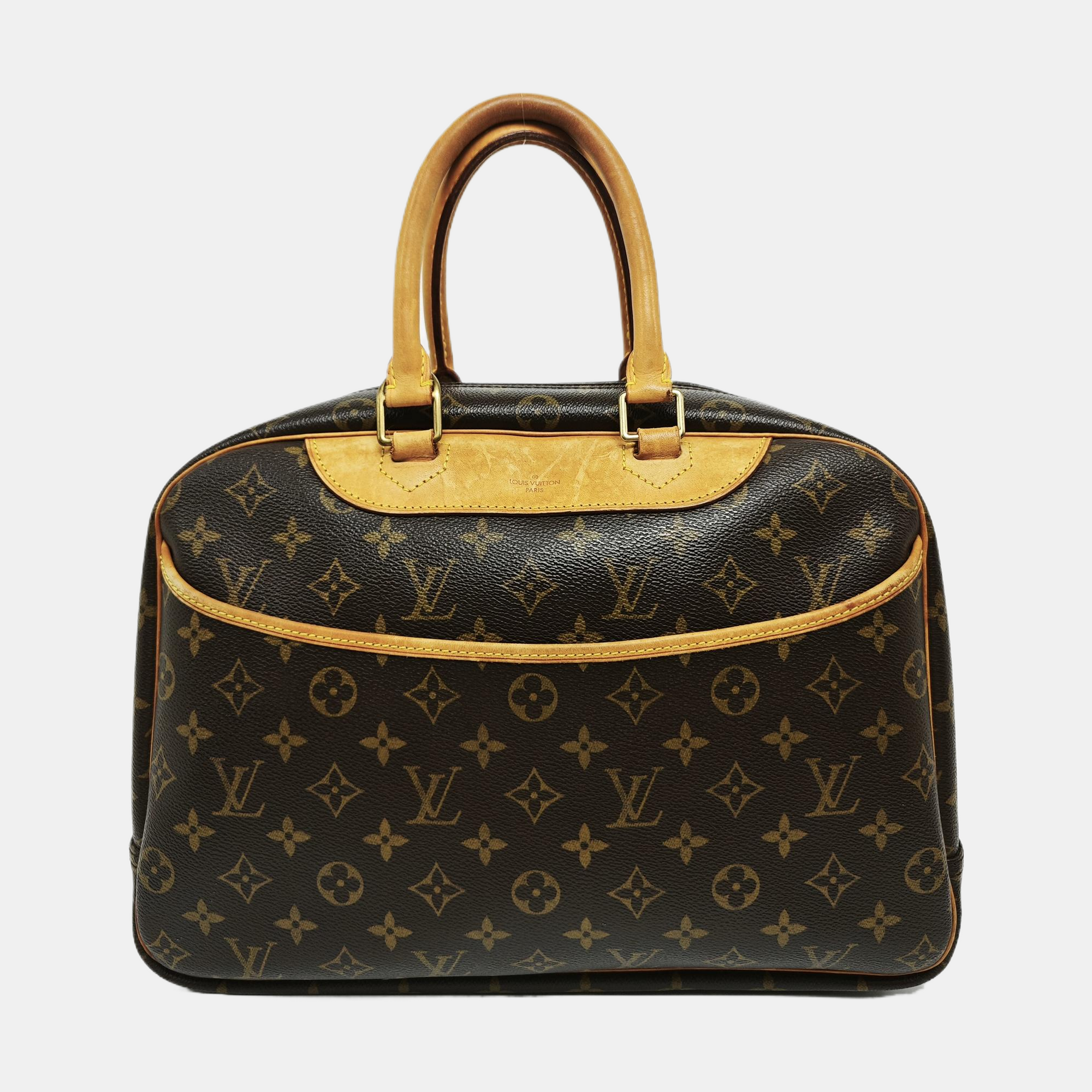 DEAUVILLE GM Monogram Coated Canvas Brown