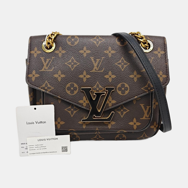 PASSY Monogram Coated Canvas Brown