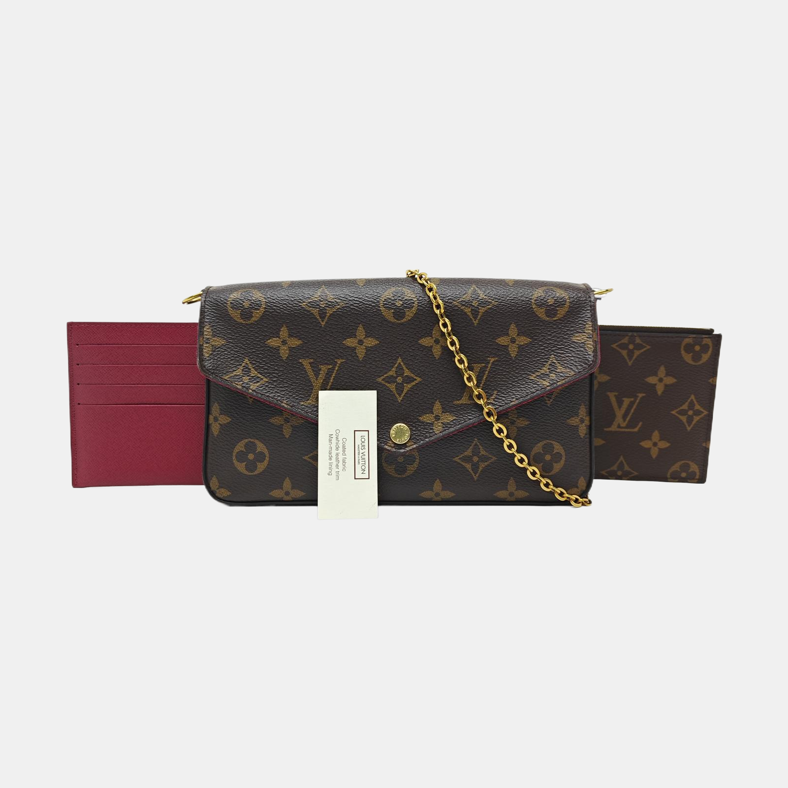 FÉLICIE Monogram Coated Canvas Brown