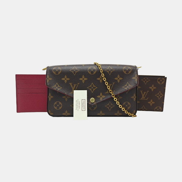 FÉLICIE Monogram Coated Canvas Brown