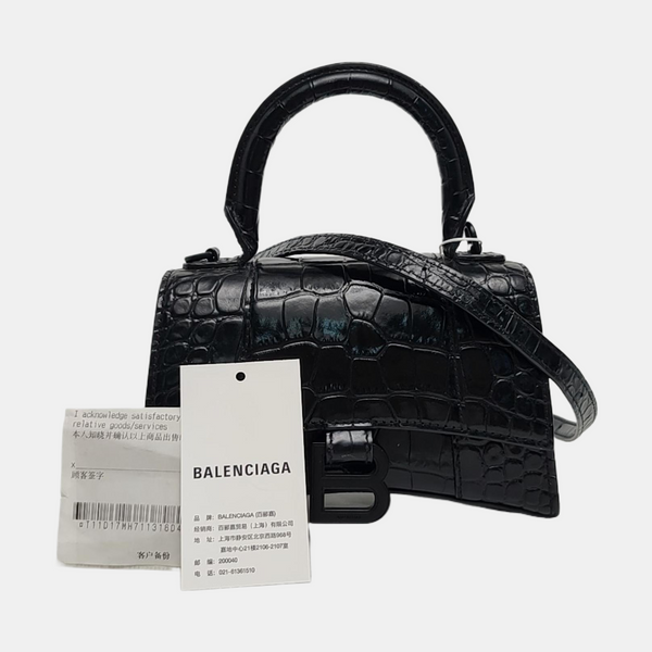 Hourglass XS Calfskin Black
