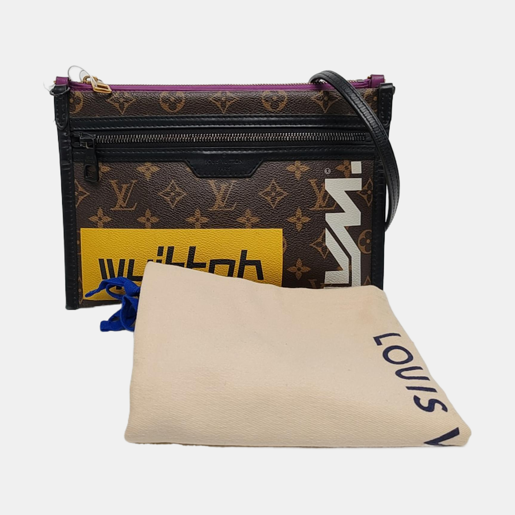 FLAT Monogram Coated Canvas Brown