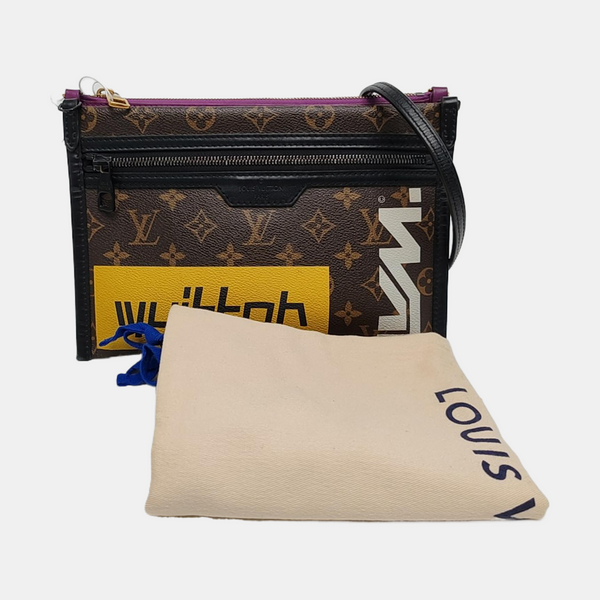 FLAT Monogram Coated Canvas Brown