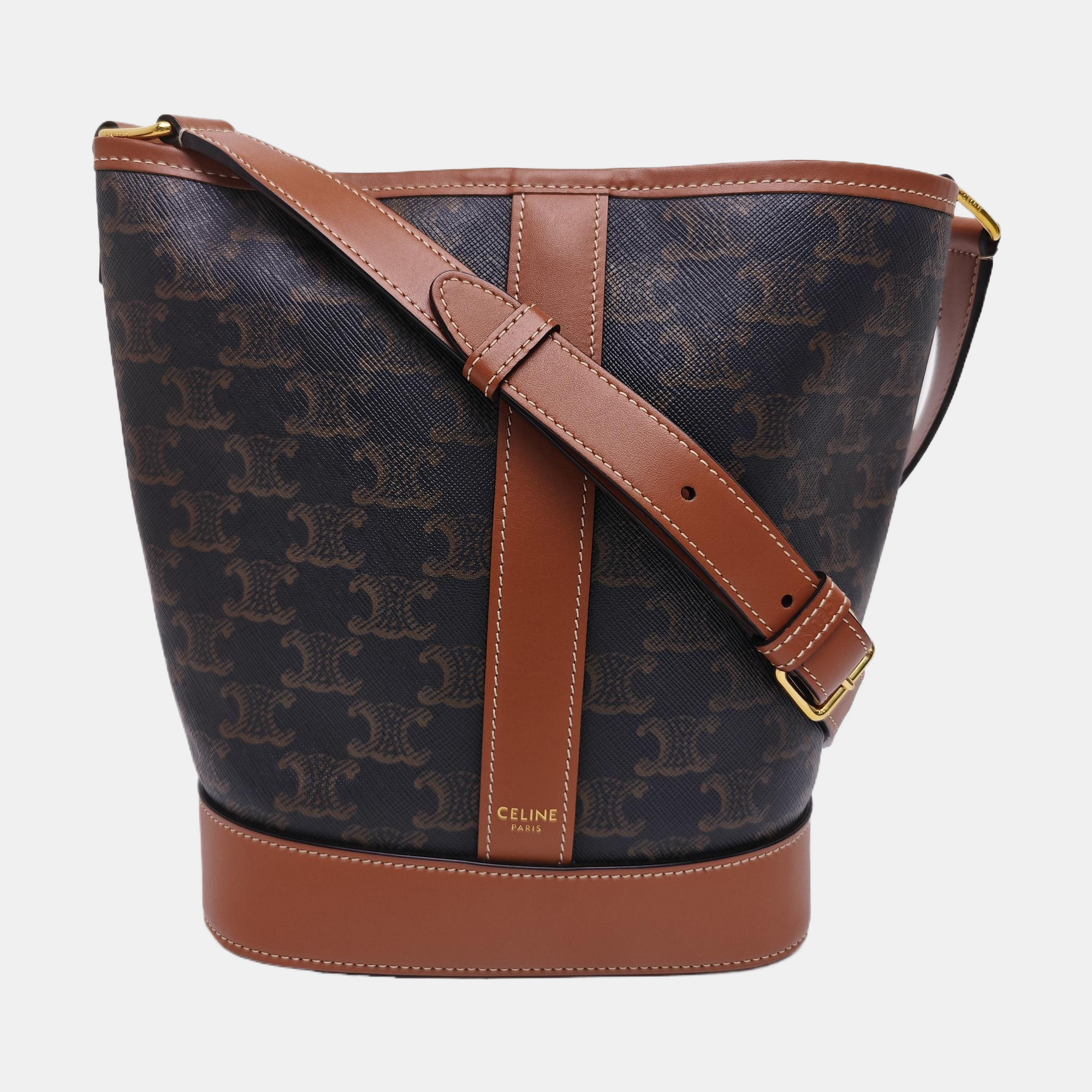 TRIOMPHE CANVAS Small Coated Canvas Brown