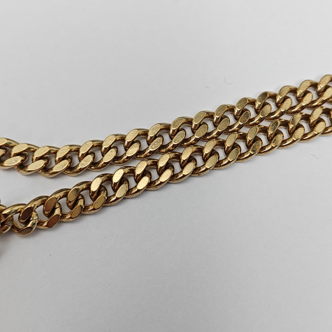 Petit CD Metal Gold Necklace