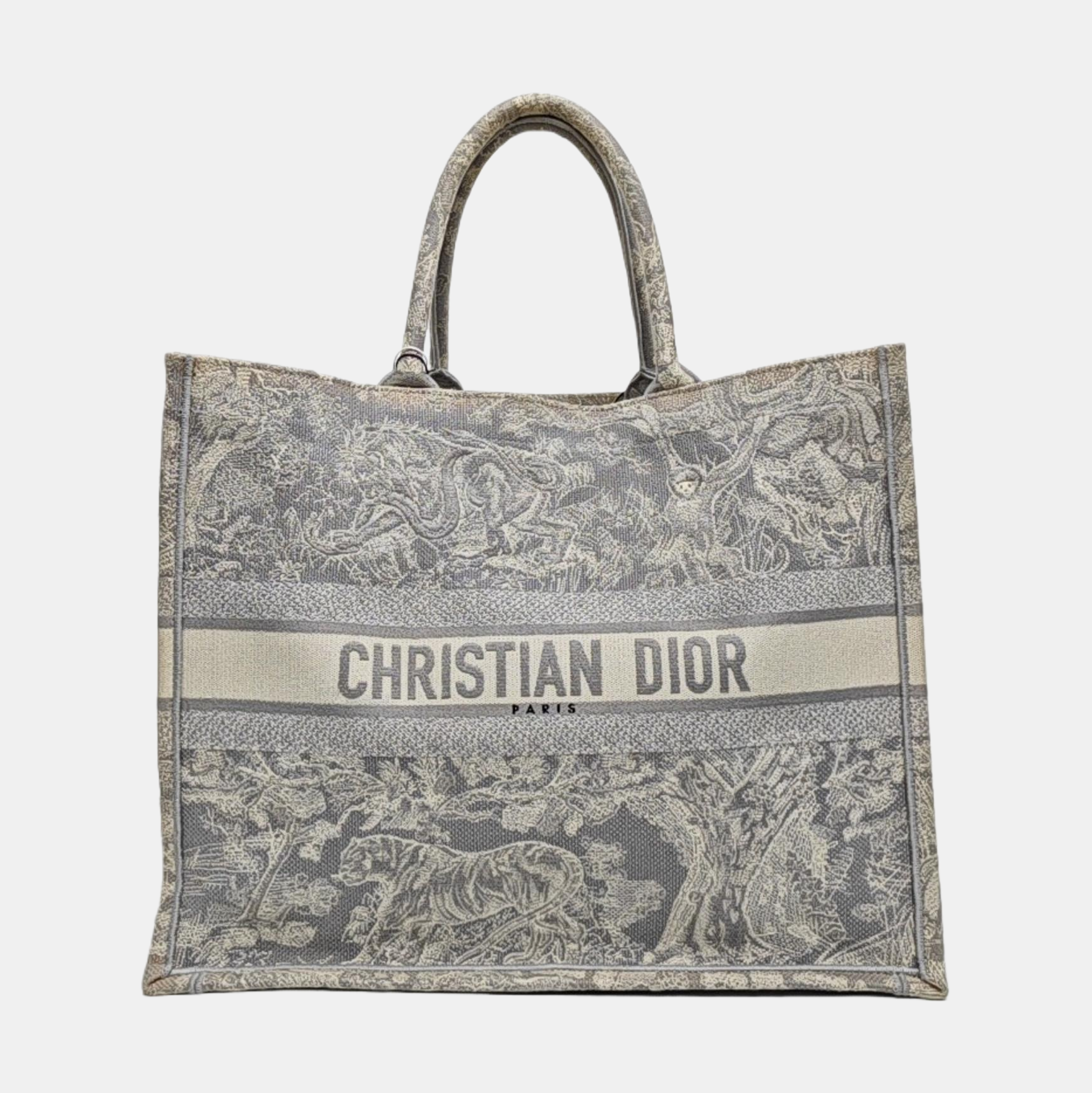 Book Tote Large Fabric Gray