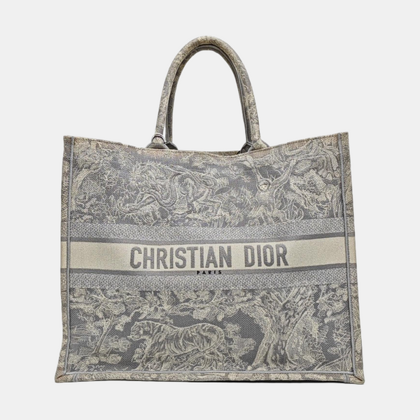 Book Tote Large Fabric Gray