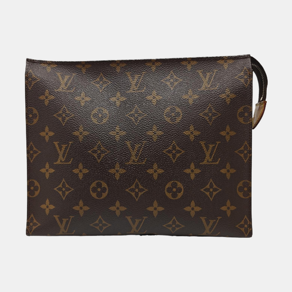 TOILET POCKET 26 Monogram Coated Canvas Brown