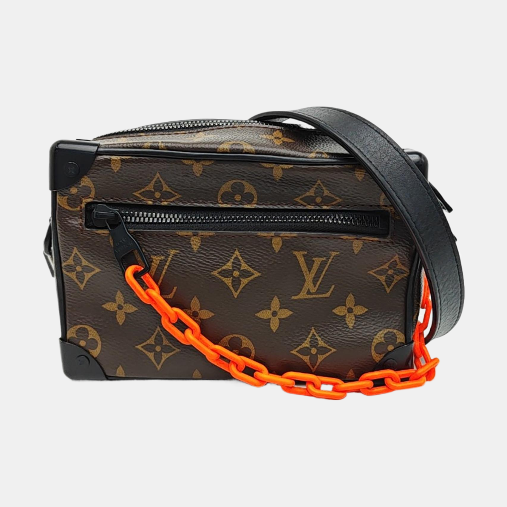 SOFT TRUNK Mini Monogram Coated Canvas Brown