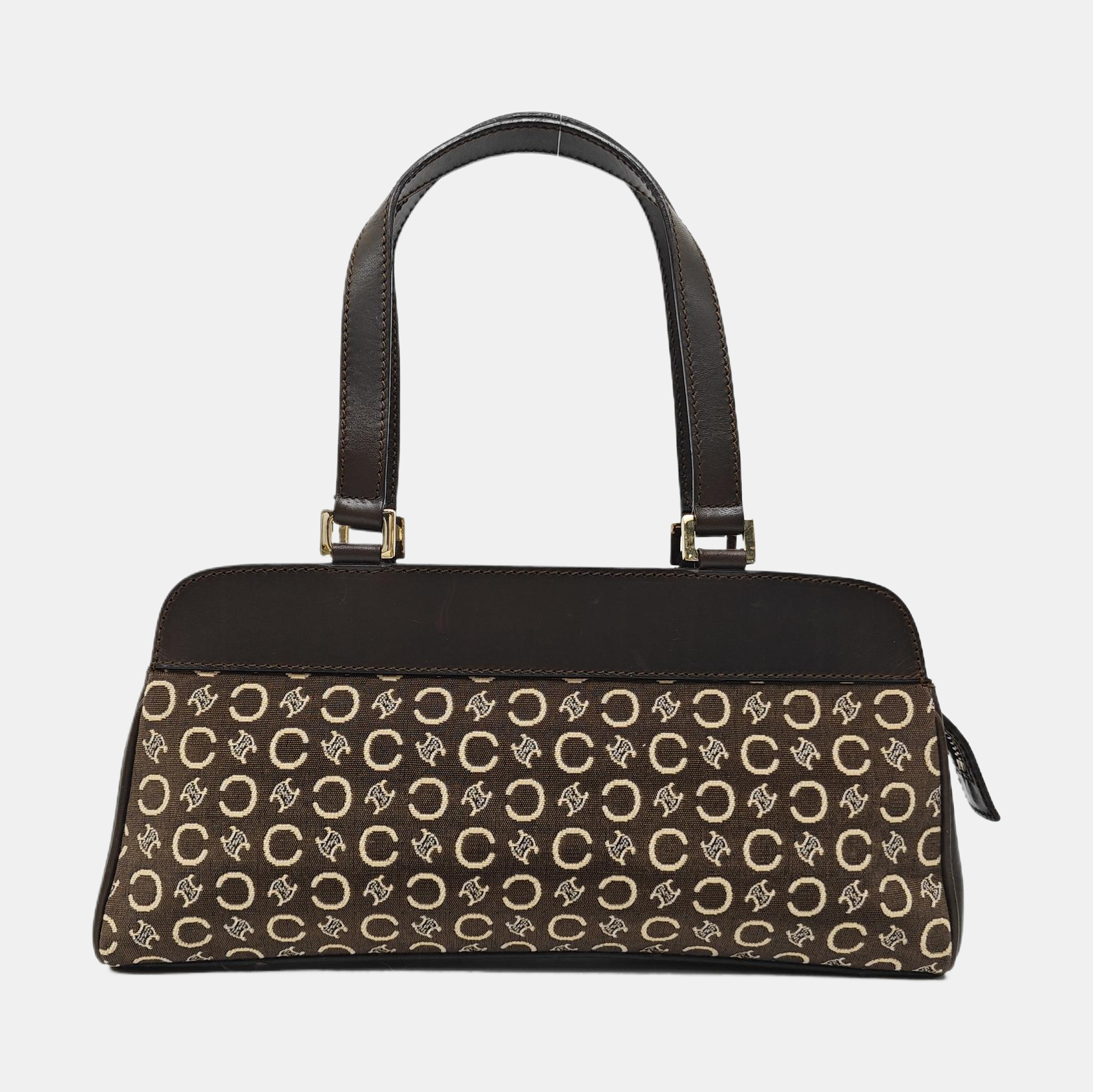 Canvas Top Handle Bag Brown
