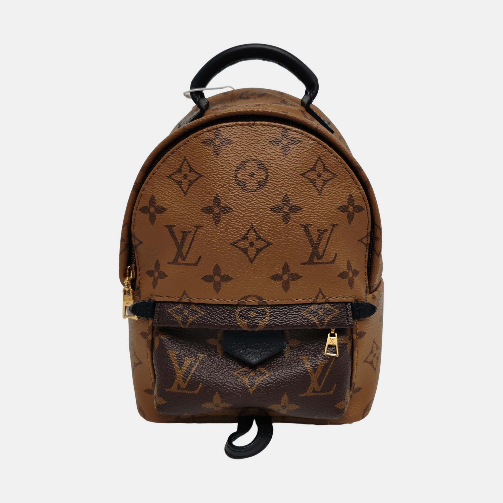 PALM SPRINGS Mini Monogram Coated Canvas Brown