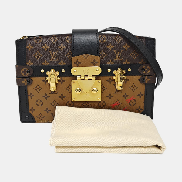 TRUNK Monogram Coated Canvas Brown