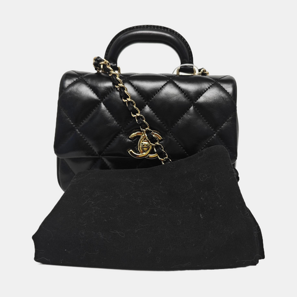 Quilted Lambskin Black
