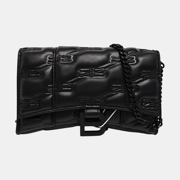Hourglass Small Lambskin Black