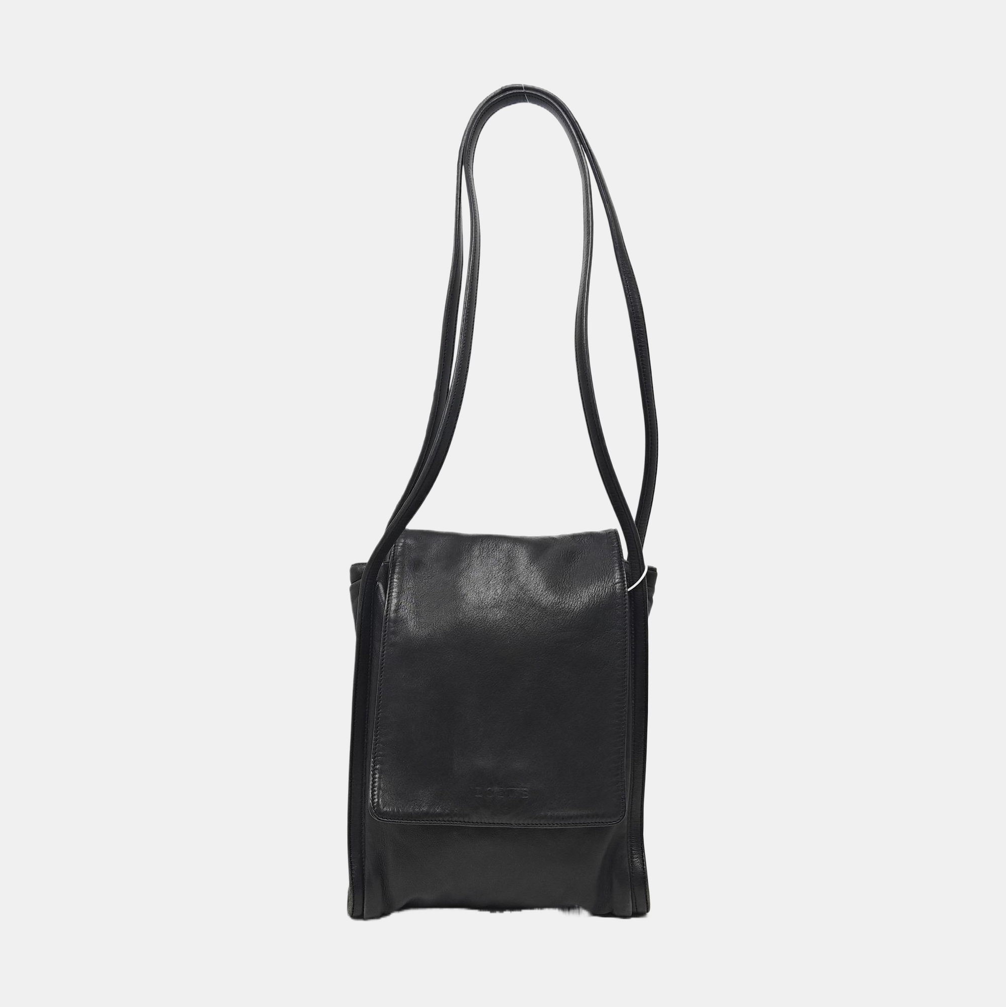 Calfskin Shoulder Bag Black