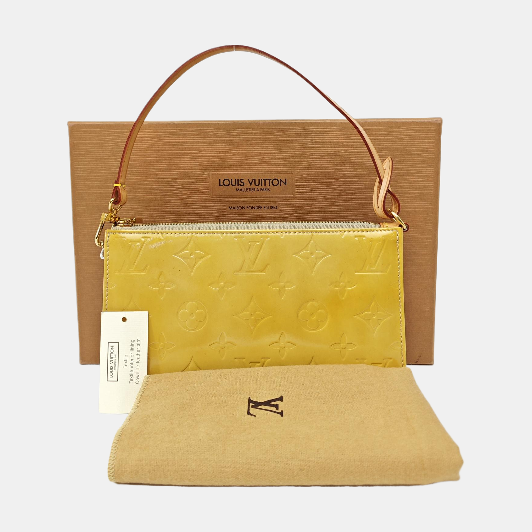 LEXINGTON Monogram Patent Leather Yellow