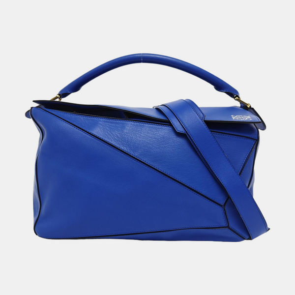 Puzzle Large Calfskin Blue
