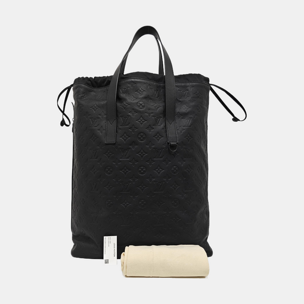 CABAS LIGHT Monogram Calfskin Black