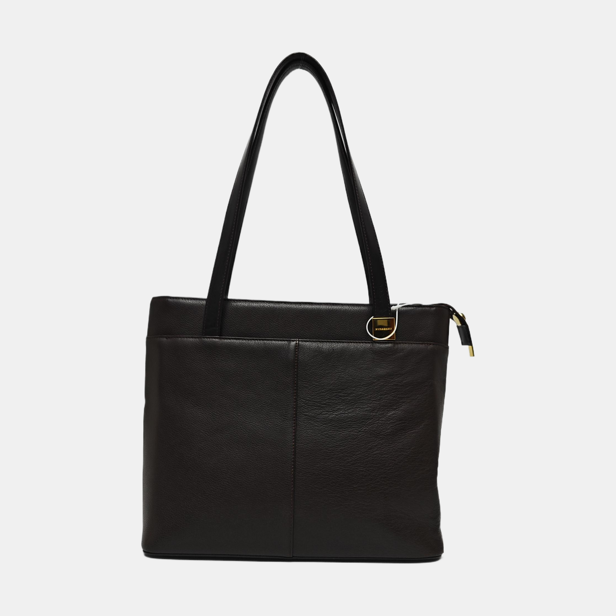 Calfskin Shoulder Bag Brown