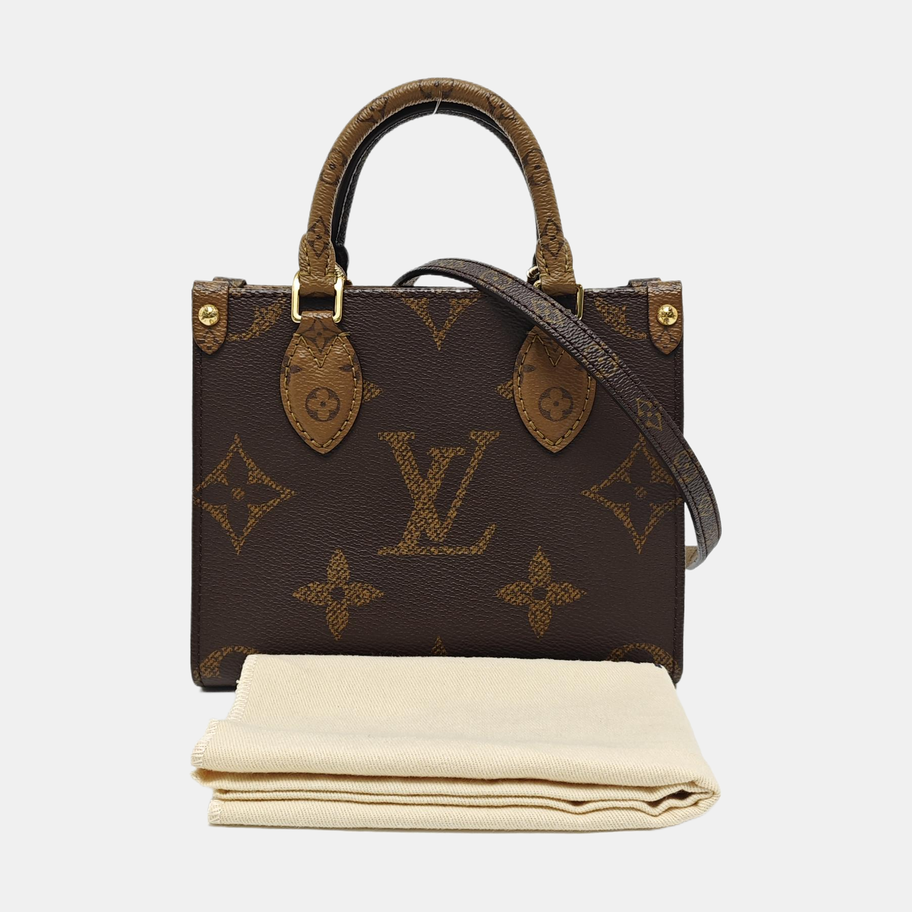 ONTHEGO BB Monogram Coated Canvas Brown