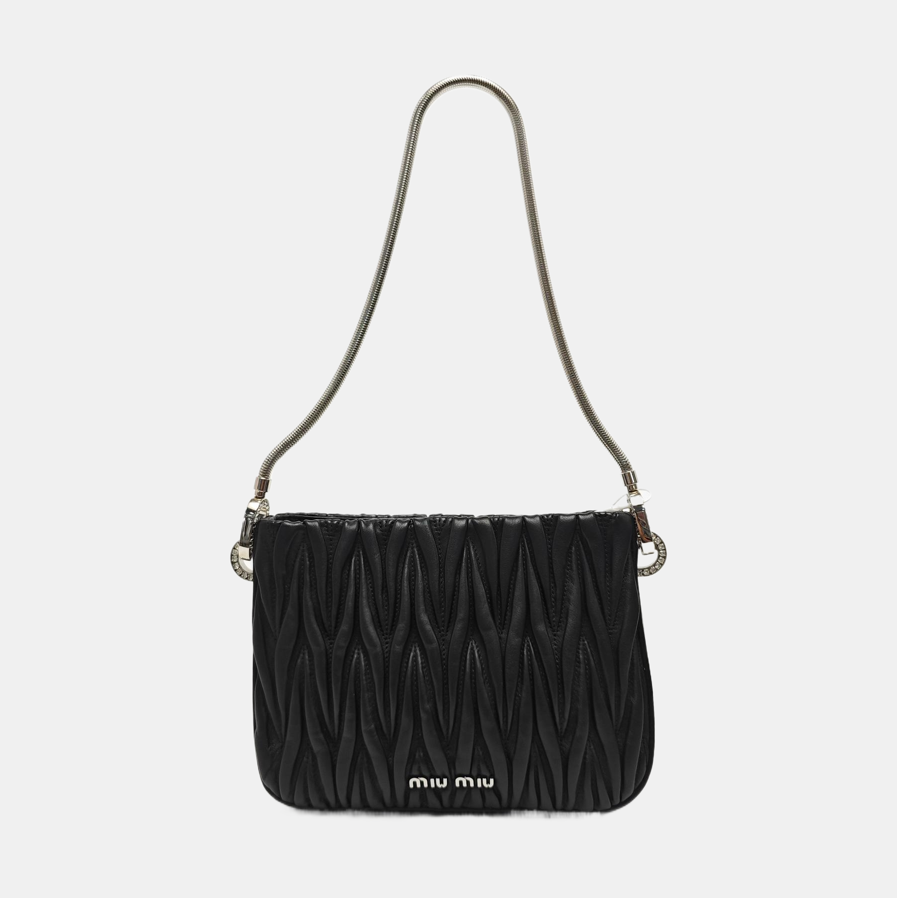 Matelassé Quilted Lambskin Black