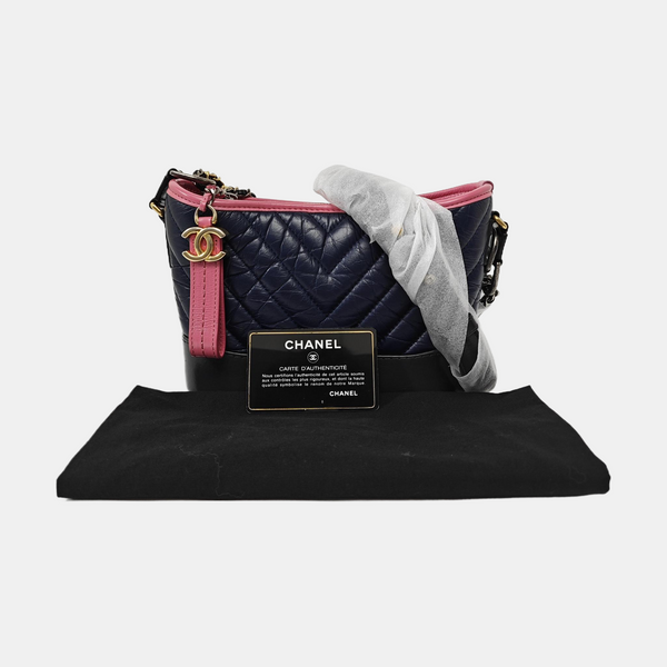 GABRIELLE Small Quilted Calfskin Multicolor