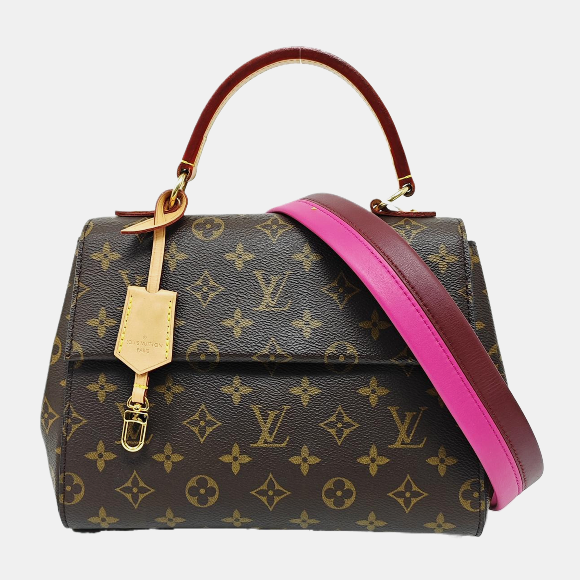 CLUNY Monogram Coated Canvas Brown