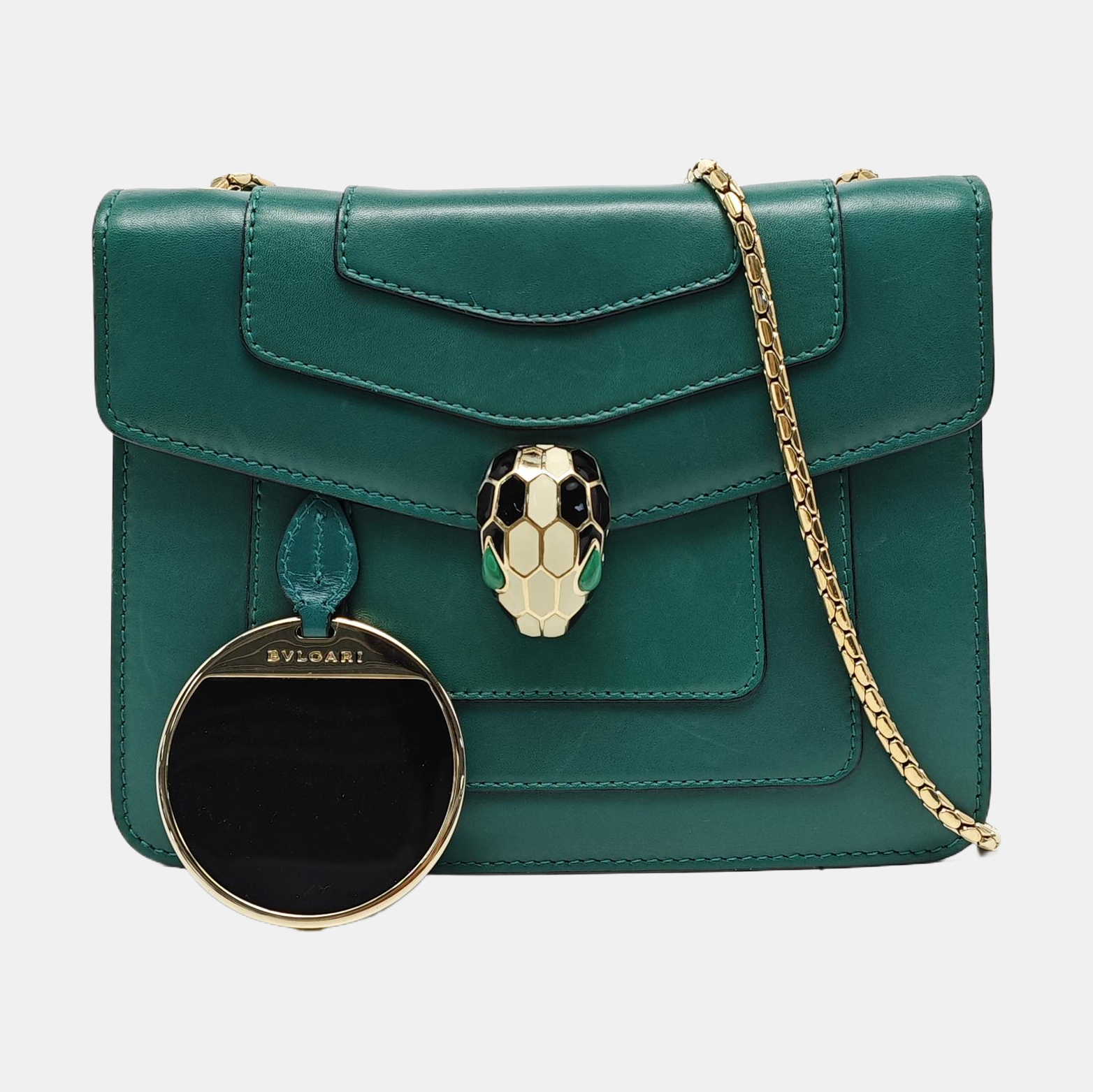 SERPENTI FOREVER Small Calfskin Green