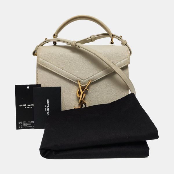 Authenticated pre-owned  CASSANDRA Mini Calfskin White - Shoulder Bag at Looply