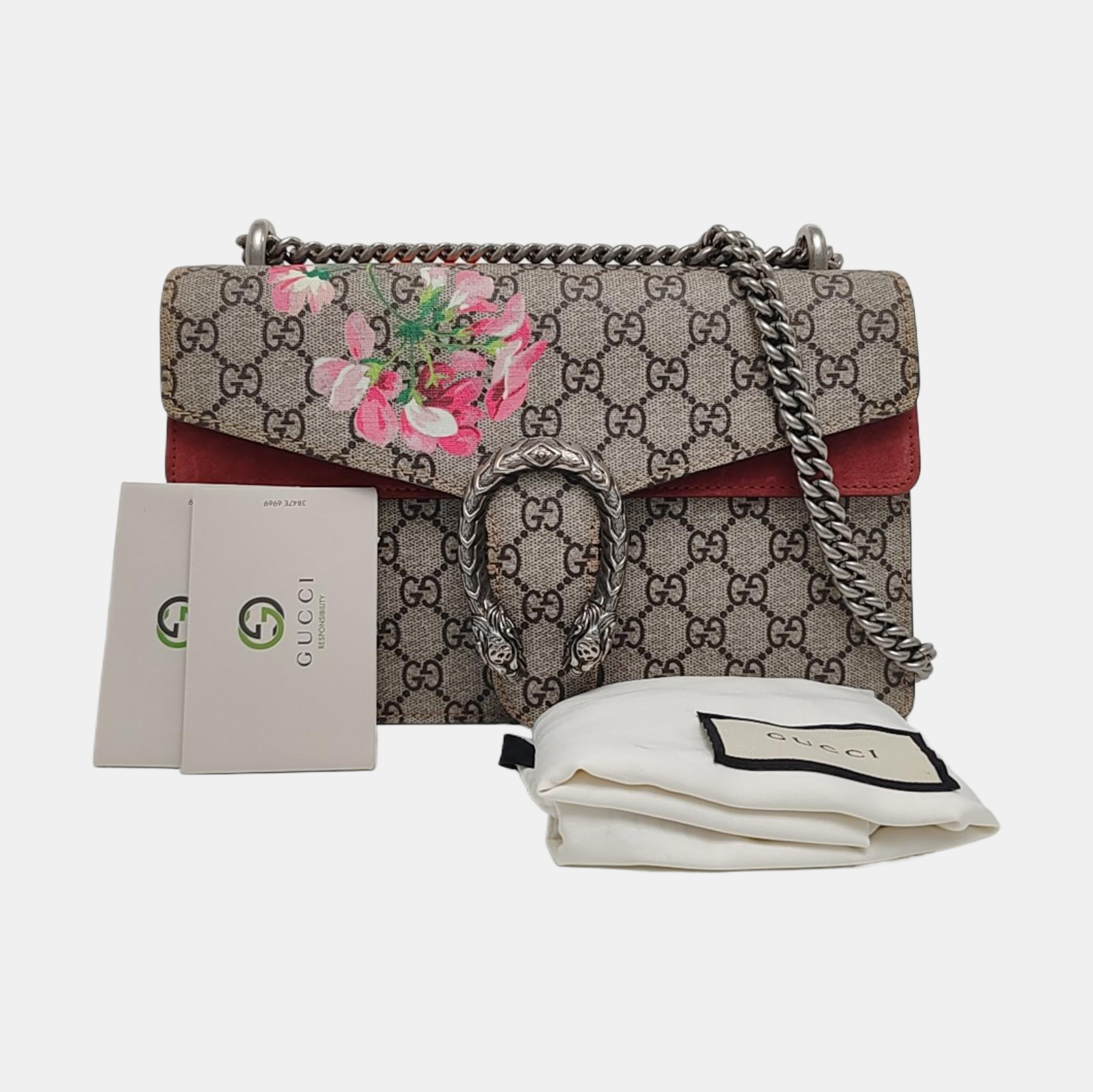Authenticated pre-owned  Dionysus Small Monogram Coated Canvas Beige - Shoulder Bag at Looply