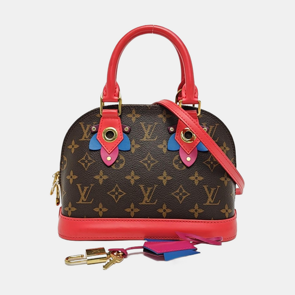 ALMA BB Monogram Coated Canvas Brown