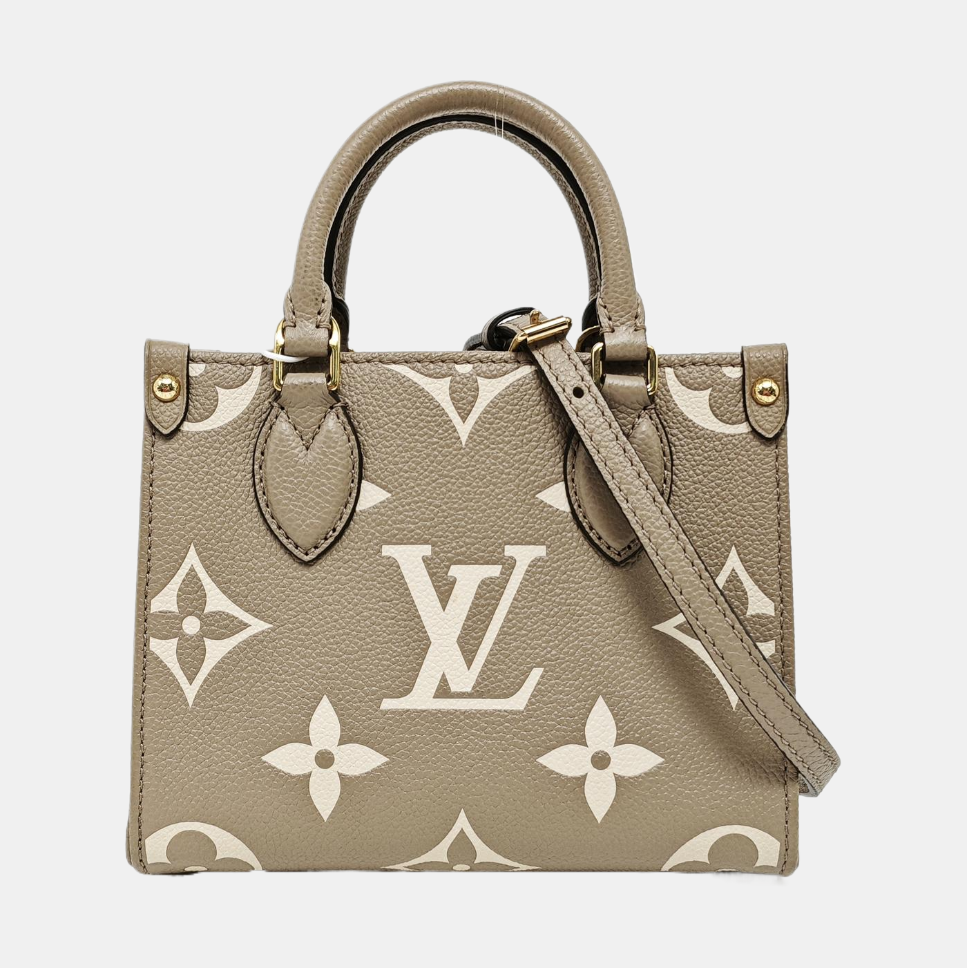 ONTHEGO BB Monogram Calfskin Gray