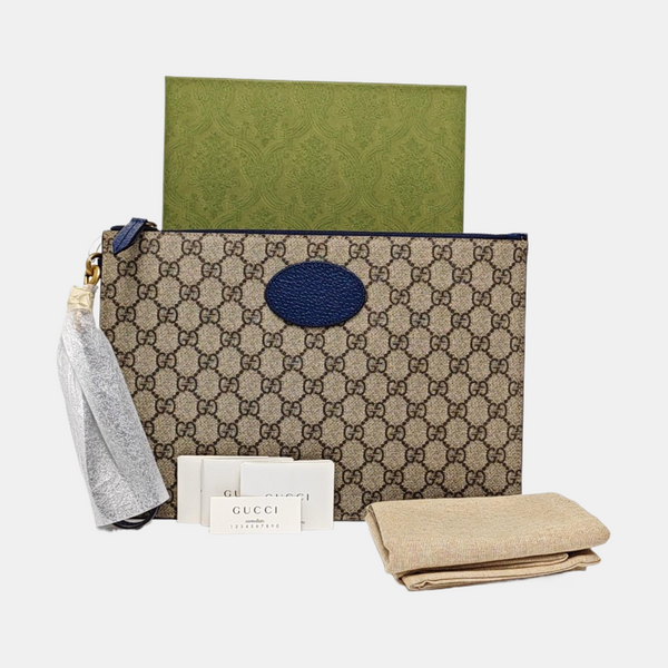 GG Supreme Monogram Coated Canvas Beige