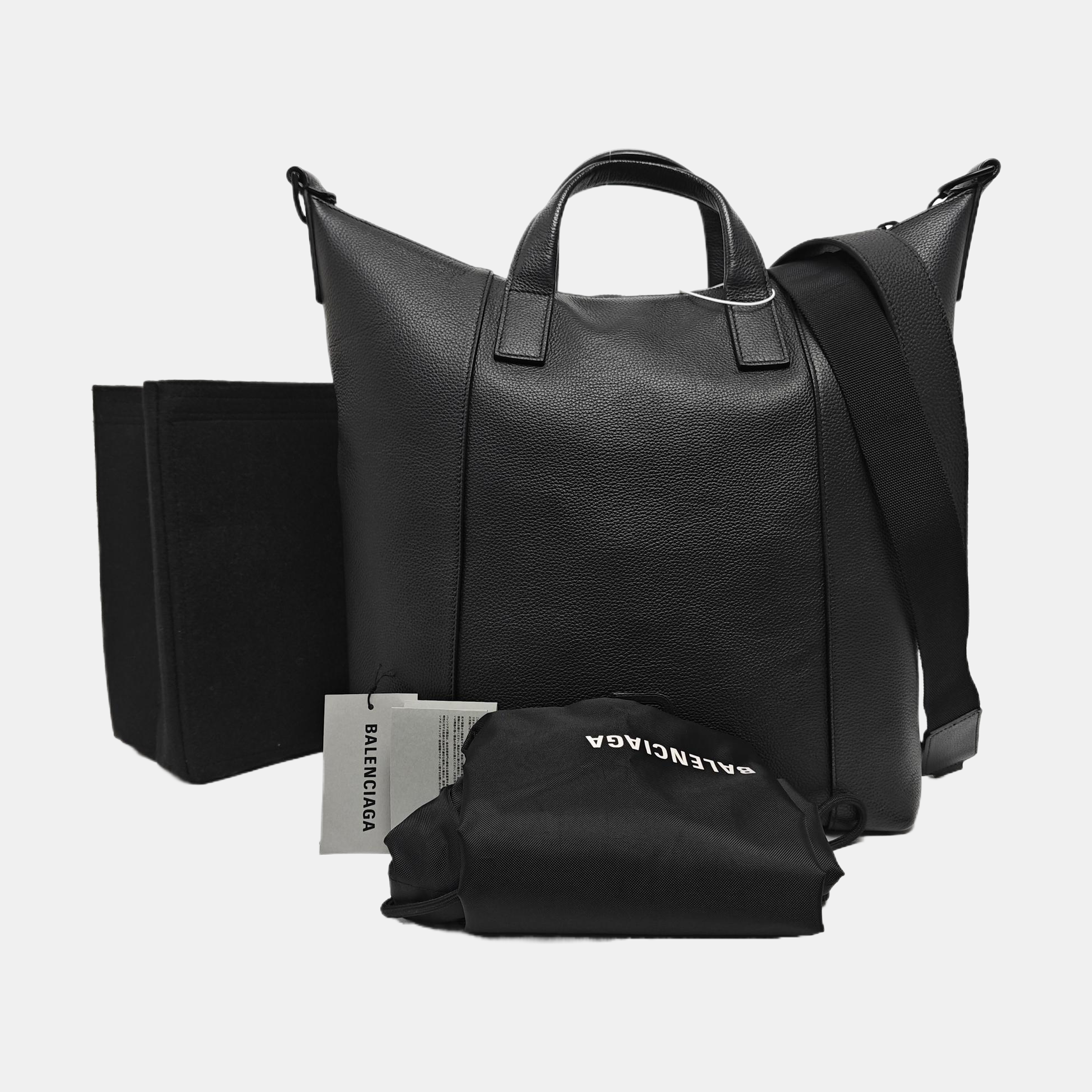 Hourglass M Calfskin Black