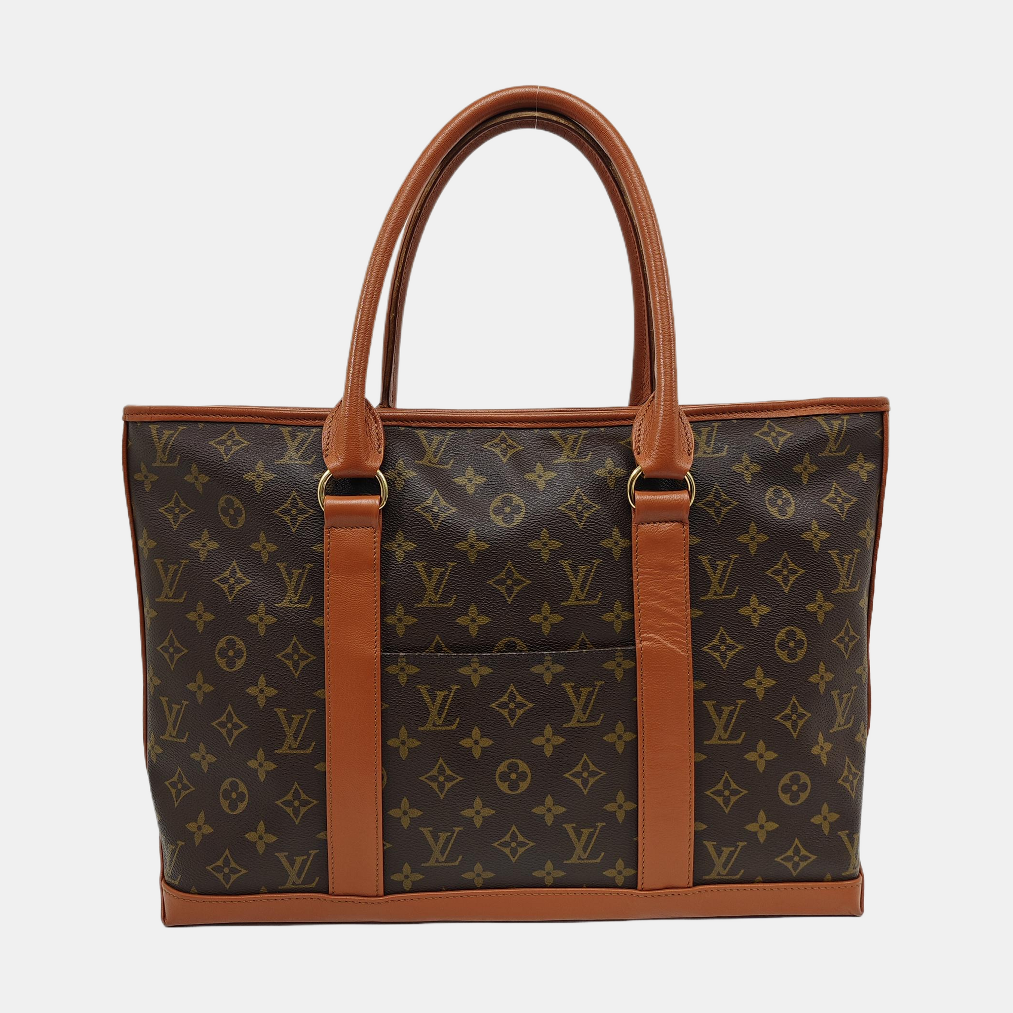 SAC WEEKEND PM Monogram Coated Canvas Brown