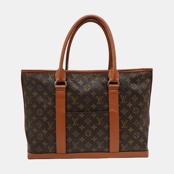 SAC WEEKEND PM Monogram Coated Canvas Brown